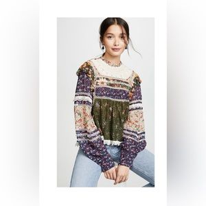 Farm Rio Mixed Liberty Floral Blouse S